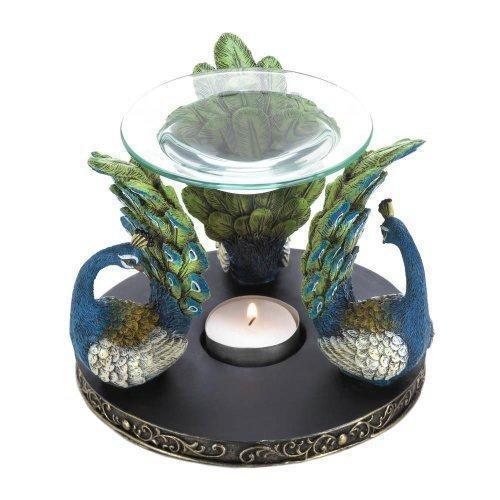 Peacock Plume Oil Warmer (pack of 1 EA)