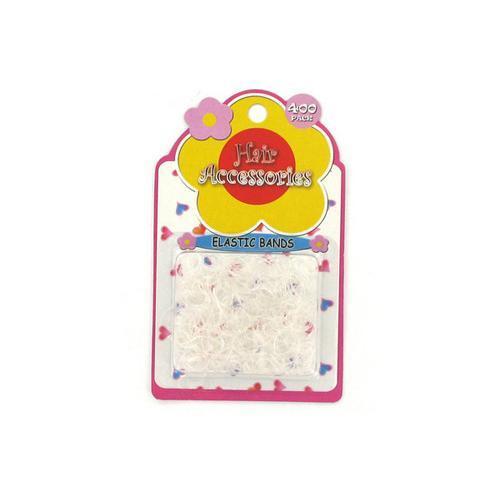 Clear elastic hair bands pack of 400 ( Case of 36 )