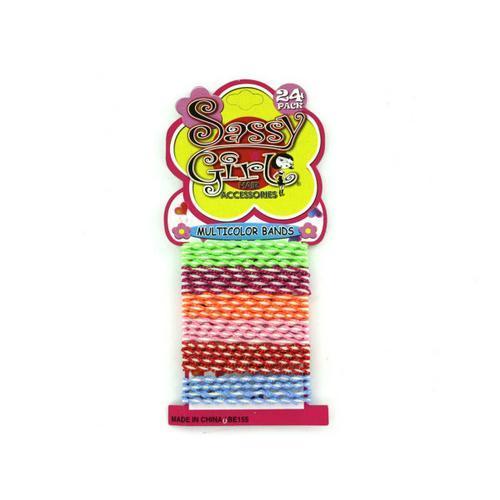 Multi-Color Hair Bands ( Case of 12 )