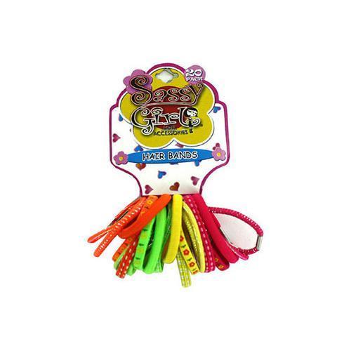 Neon colored hair bands ( Case of 72 )