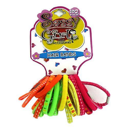 Neon colored hair bands ( Case of 96 )