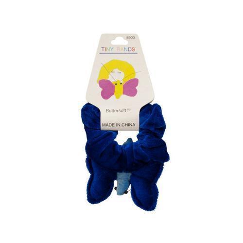 Plush Velour Butterfly Hair Twister ( Case of 96 )