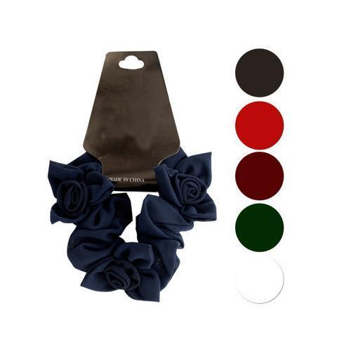 Mini Twisted Ruffle Bow Accents Hair Twister ( Case of 48 )