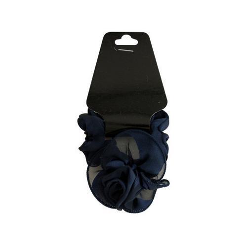 Satiny Hair Twister with Ruffle Rose Accent ( Case of 24 )