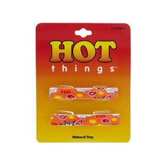 Peach Princess Comic Book Art Hair Clips ( Case of 24 )