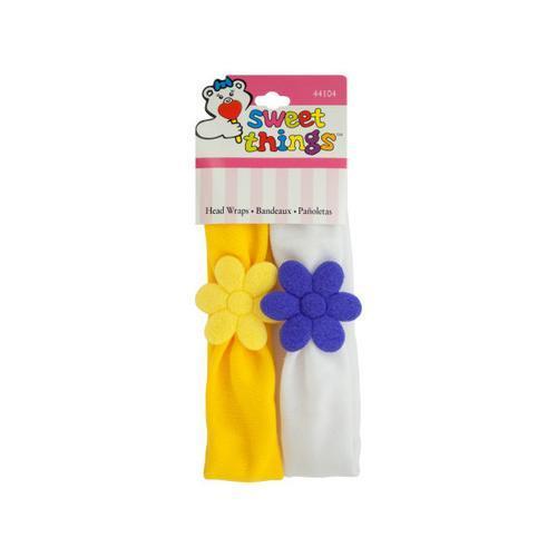 Soft Daisy Head Wraps ( Case of 72 )