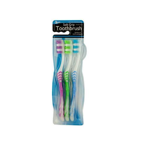 Soft Grip Toothbrush Set ( Case of 24 )