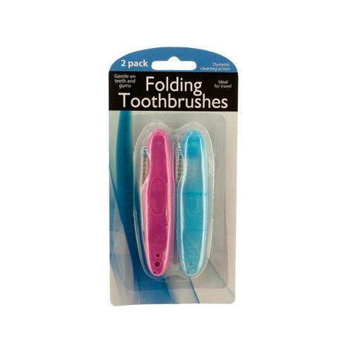 Folding Travel Toothbrushes ( Case of 72 )