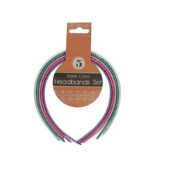 Pastel Colors Headbands Set ( Case of 48 )
