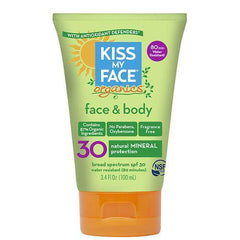 Kiss My Face Body & Face Mineral Spf 30 Natural Organic Sunscreen (1x3.4 OZ)