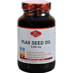 Olympian Labs Flax Seed Oil  Certified Organic  High Lignan  3000 mg  90 Softgels