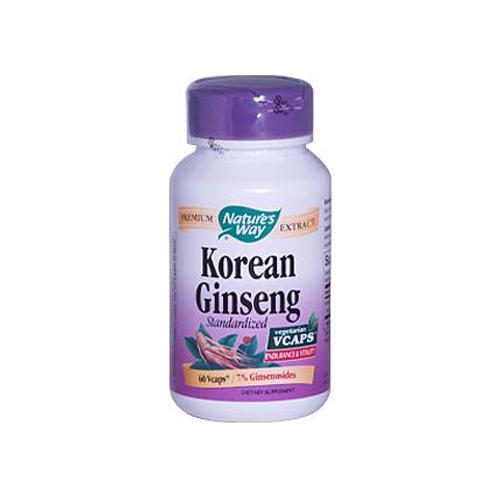 Nature's Way Korean Ginseng Standardized (60 Veg Caps)