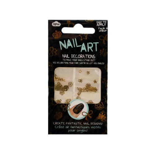 Gold Nail Art Nail Decorations ( Case of 48 )
