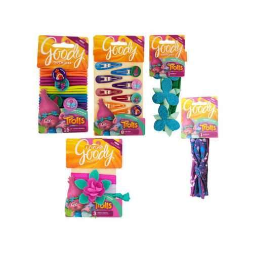 Goody Girls Trolls Hair Accessory Assortment ( Case of 24 )