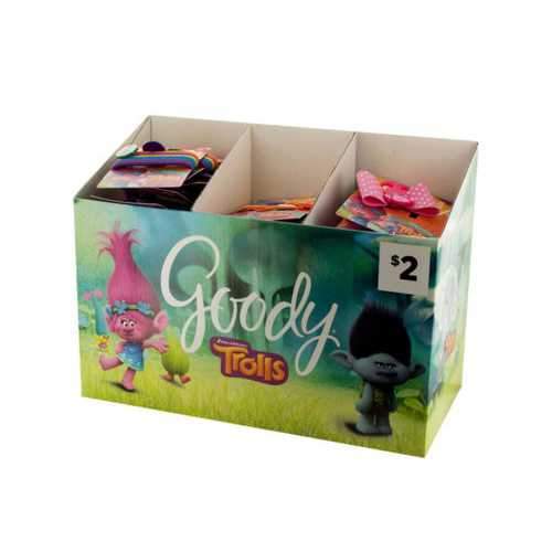 Goody Girls Trolls Hair Accessories Countertop Display ( Case of 72 )