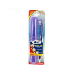 Soft Massaging Toothbrush with Tongue Cleaner & Travel Case ( Case of 72 )