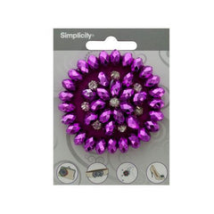 simplicity pink beaded/rhinestone accent ( Case of 96 )