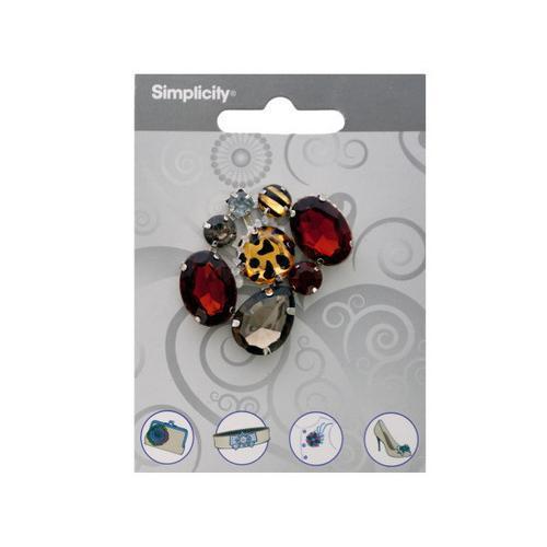 Multi-Colored & Patterned Gem Cluster Accent ( Case of 48 )