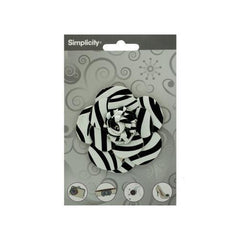 simplicity pleather zebra rose accent ( Case of 72 )