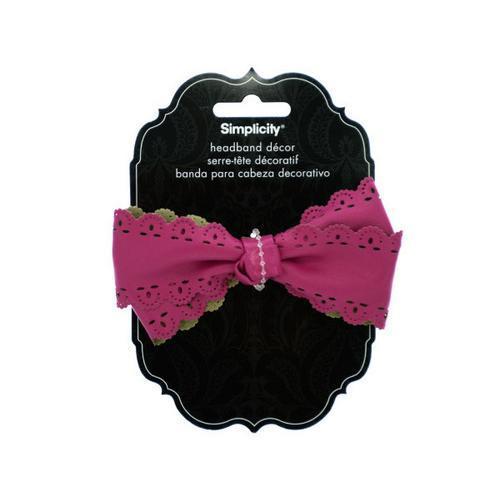pink bow headband accent ( Case of 72 )
