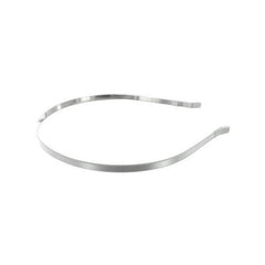 1/4" white satin headband ( Case of 30 )