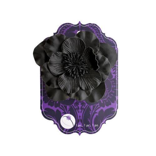 simplicity black flower slide on headband accent ( Case of 96 )