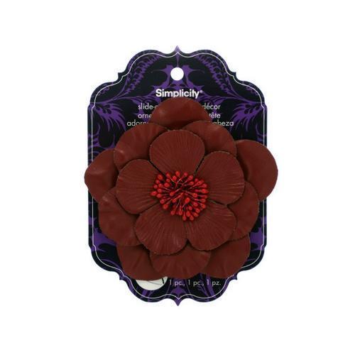 Red Flower Slide-On Headband Accent ( Case of 72 )