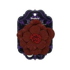 Red Flower Slide-On Headband Accent ( Case of 72 )