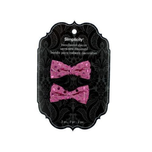 pink bow headband accent ( Case of 24 )